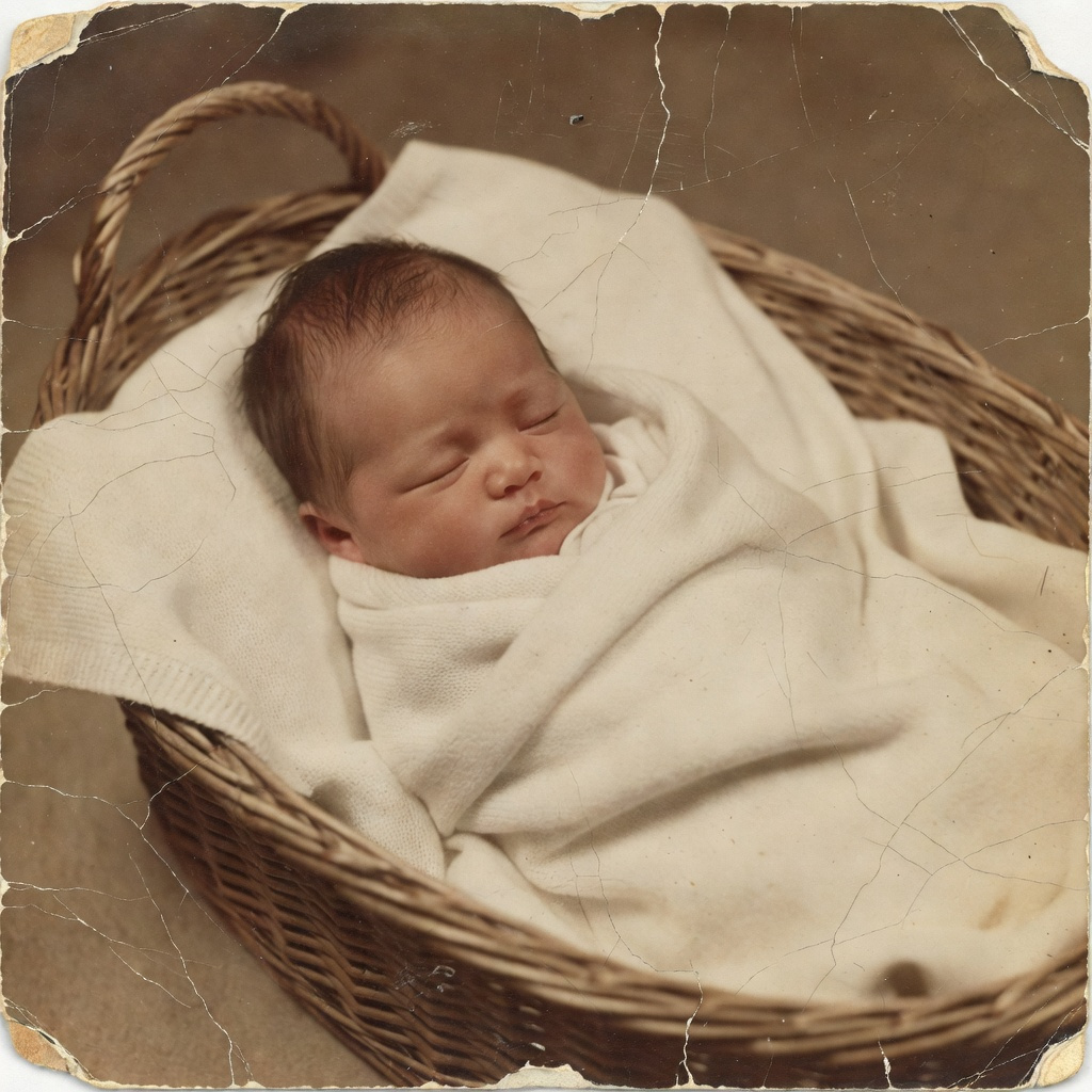 子どもの古い写真を修復する方法
