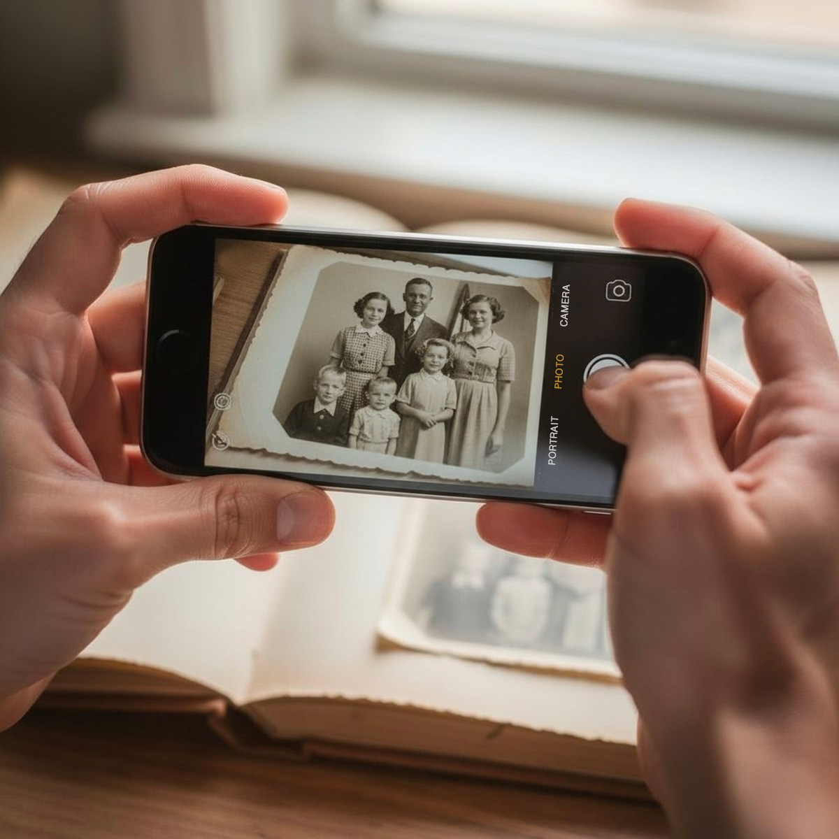 Scanning a printed photo